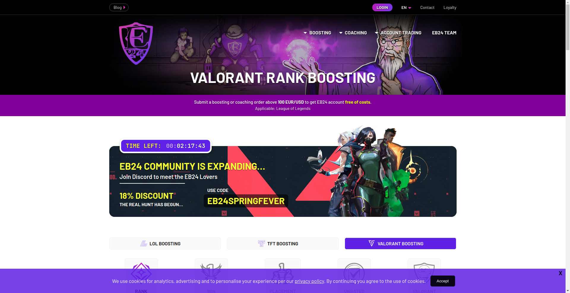Boosting] ⭐GGBoost Valorant Boosting⭐Next Generation ELO Boost -  Professional Service - 24/7 Support
